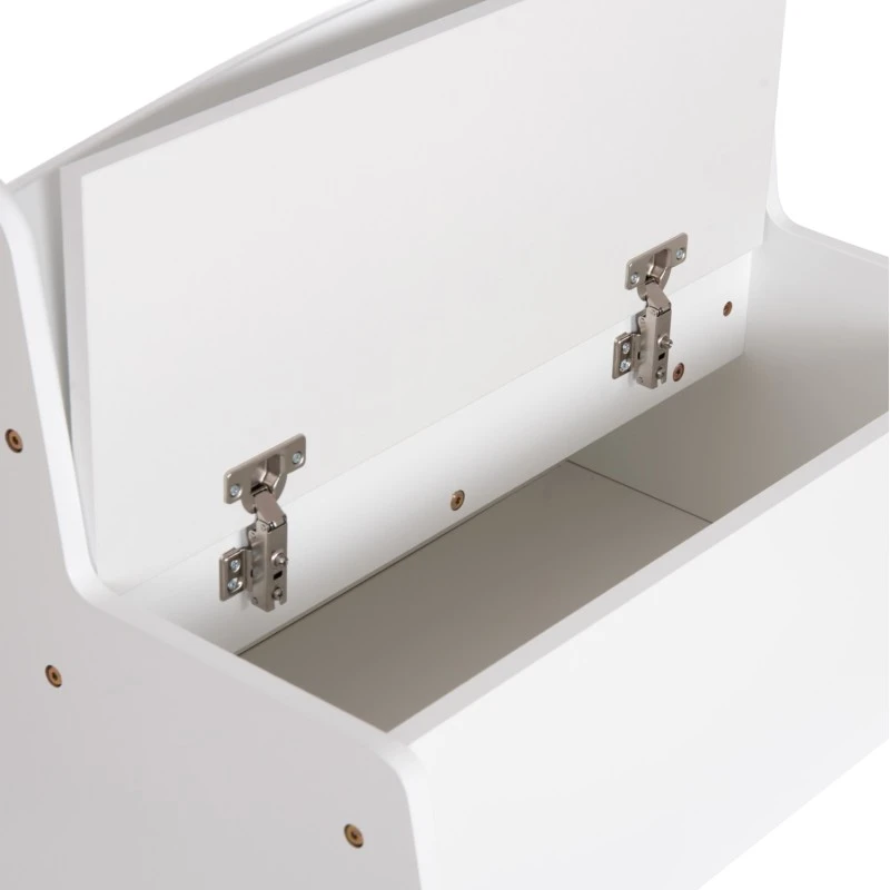 ΠΑΓΚΑΚΙ ΠΑΙΔΙΚΟ ΜΕ ΑΠΟΘ.ΧΩΡΟ RICKI HM18342.03 MDF & ΚΟΝΤΡΑΠΛΑΚΕ ΛΕΥΚΟ 63x43x47Υεκ