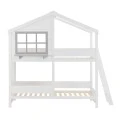 ΠΑΙΔΙΚH ΚΟΥΚΕΤΑ ΣΠΙΤΑΚΙ τ.MONTESSORI COMBO HM707.03 τ.MONTESSORI ΞΥΛΟ ΠΕΥΚΟΥ ΛΕΥΚΟ-90x190εκ