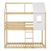 ΠΑΙΔΙΚΗ ΚΟΥΚΕΤΑ ΣΠΙΤΑΚΙ τ.MONTESSORI HOOD HM705.01 ΞΥΛΟ ΠΕΥΚΟΥ ΣΕ ΦΥΣΙΚΟ-ΣΤΡΩΜΑΤΑ 190x90εκ
