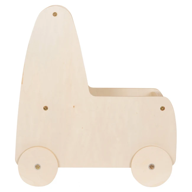 ΠΑΙΔΙΚΟ ΤΡΟΛΕΥ/ΚΑΡΟΤΣΑΚΙ RICKI HM18341.01 MDF & ΚΟΝΤΡΑΠΛΑΚΕ ΦΥΣΙΚΟ 33x45x50Υεκ