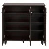 ΠΑΠΟΥΤΣΟΘΗΚΗ-ΝΤΟΥΛΑΠΑ PROLLY HM9609.01 ΜΕΛΑΜΙΝΗ WENGE-3ΠΟΡΤΕΣ-4ΡΑΦΙΑ 87x32x88Υεκ.