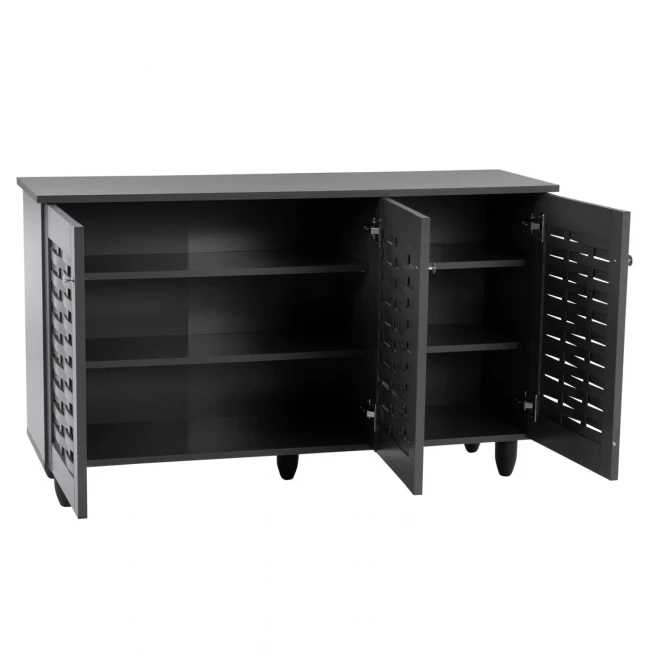 ΠΑΠΟΥΤΣΟΘΗΚΗ-ΝΤΟΥΛΑΠΙ IGGY ΞΥΛΙΝΗ 3ΠΟΡΤΕΣ HM2211.10 ΓΚΡΙ 114Χ34Χ68