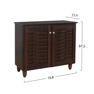 ΠΑΠΟΥΤΣΟΘΗΚΗ-ΝΤΟΥΛΑΠΙ ΞΥΛΙΝΗ CASSIOPE HM2208.01 WENGE 77Χ34Χ67.5Υεκ.