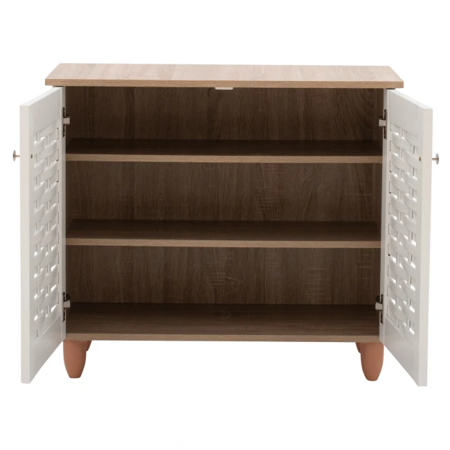 ΠΑΠΟΥΤΣΟΘΗΚΗ-ΝΤΟΥΛΑΠΙ ΞΥΛΙΝΗ HM2208.06 SONAMΑ ΛΕΥΚΗ 77Χ34Χ67,5 εκ.