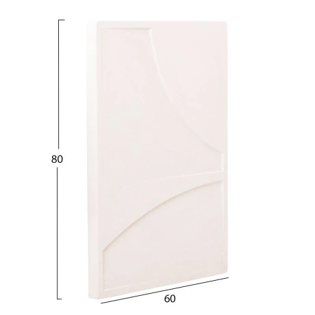 ΠΙΝΑΚΑΣ ΟΡΘΟΓΩΝΙΟΣ ΣΕΙΡΑ SANTORINI HM4509 MDF ΥΠΟΛΕΥΚΟ ΧΡΩΜΑ 60x4(πάχος)x80Υεκ.