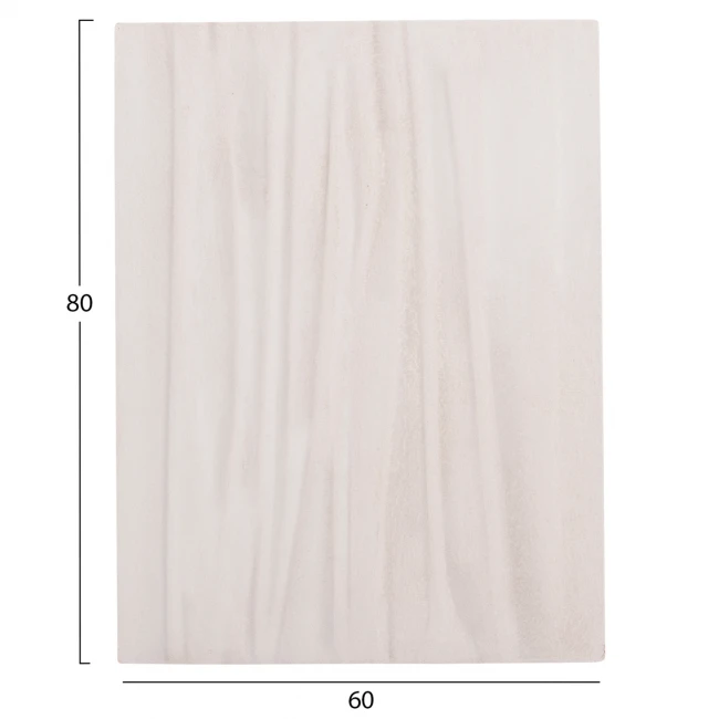 ΠΙΝΑΚΑΣ ΟΡΘΟΓΩΝΙΟΣ ΣΕΙΡΑ SANTORINI HM4518 MDF ΣΕ ΥΠΟΛΕΥΚΟ ΧΡΩΜΑ 60x4(πάχος)x80Υεκ.