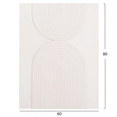 ΠΙΝΑΚΑΣ ΟΡΘΟΓΩΝΙΟΣ ΣΕΙΡΑ SANTORINI HM4523 MDF ΣΕ ΥΠΟΛΕΥΚΟ ΧΡΩΜΑ 60x4(πάχος)x80Υεκ.