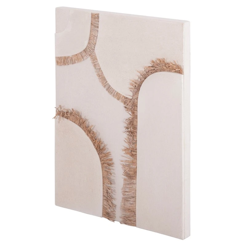 ΠΙΝΑΚΑΣ ΟΡΘΟΓΩΝΙΟΣ ΣΕΙΡΑ SANTORINI HM4532 MDF ΥΠΟΛΕΥΚΟ ΧΡΩΜΑ-ΔΙΑΚΟΣΜΗΣΗ ΜΠΕΖ 60x4,5(πάχος)x80Υεκ.