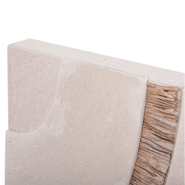 ΠΙΝΑΚΑΣ ΟΡΘΟΓΩΝΙΟΣ ΣΕΙΡΑ SANTORINI HM4532 MDF ΥΠΟΛΕΥΚΟ ΧΡΩΜΑ-ΔΙΑΚΟΣΜΗΣΗ ΜΠΕΖ 60x4,5(πάχος)x80Υεκ.