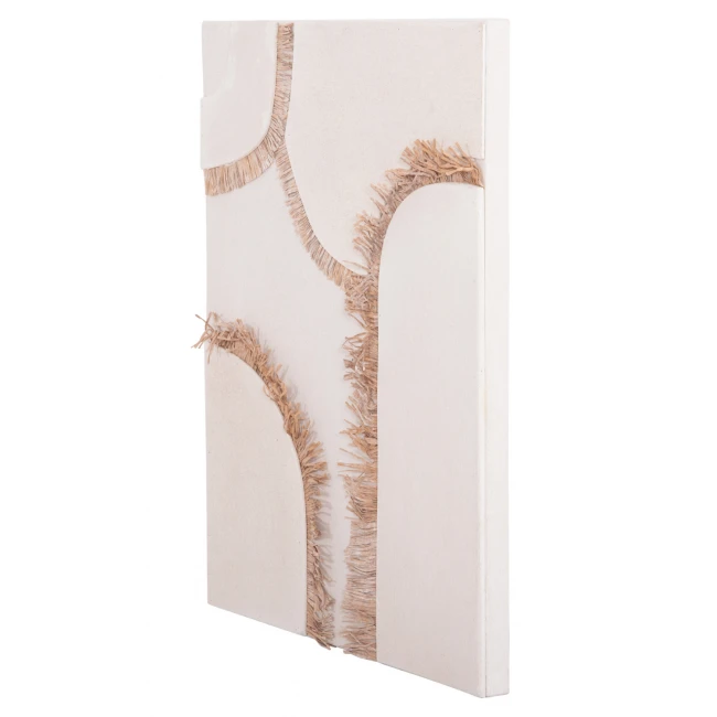 ΠΙΝΑΚΑΣ ΟΡΘΟΓΩΝΙΟΣ ΣΕΙΡΑ SANTORINI HM4532 MDF ΥΠΟΛΕΥΚΟ ΧΡΩΜΑ-ΔΙΑΚΟΣΜΗΣΗ ΜΠΕΖ 60x4,5(πάχος)x80Υεκ.