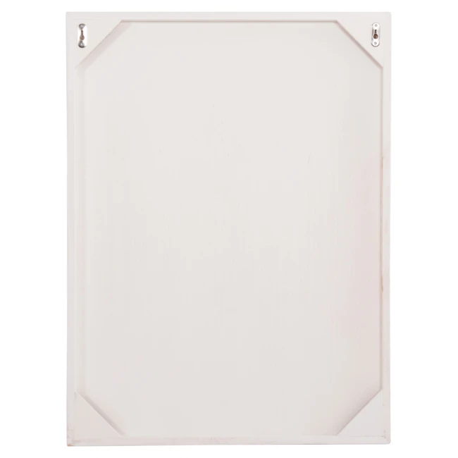 ΠΙΝΑΚΑΣ ΟΡΘΟΓΩΝΙΟΣ ΣΕΙΡΑ SANTORINI HM4532 MDF ΥΠΟΛΕΥΚΟ ΧΡΩΜΑ-ΔΙΑΚΟΣΜΗΣΗ ΜΠΕΖ 60x4,5(πάχος)x80Υεκ.