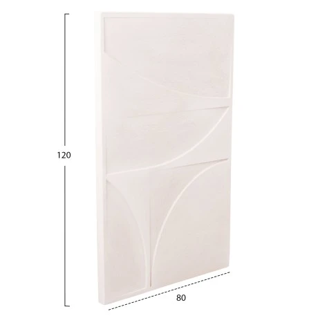 ΠΙΝΑΚΑΣ ΣΕΙΡΑ SANTORINI HM4505 MDF ΣΕ ΥΠΟΛΕΥΚΟ ΧΡΩΜΑ 80x4(πάχος)x120Υεκ.