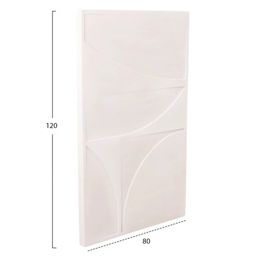 ΠΙΝΑΚΑΣ ΣΕΙΡΑ SANTORINI HM4505 MDF ΣΕ ΥΠΟΛΕΥΚΟ ΧΡΩΜΑ 80x4(πάχος)x120Υεκ.