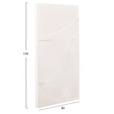 ΠΙΝΑΚΑΣ ΣΕΙΡΑ SANTORINI HM4506 MDF ΣΕ ΥΠΟΛΕΥΚΟ ΧΡΩΜΑ 80x4(πάχος)x120Υεκ.