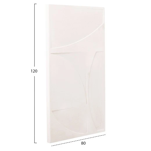 ΠΙΝΑΚΑΣ ΣΕΙΡΑ SANTORINI HM4506 MDF ΣΕ ΥΠΟΛΕΥΚΟ ΧΡΩΜΑ 80x4(πάχος)x120Υεκ.