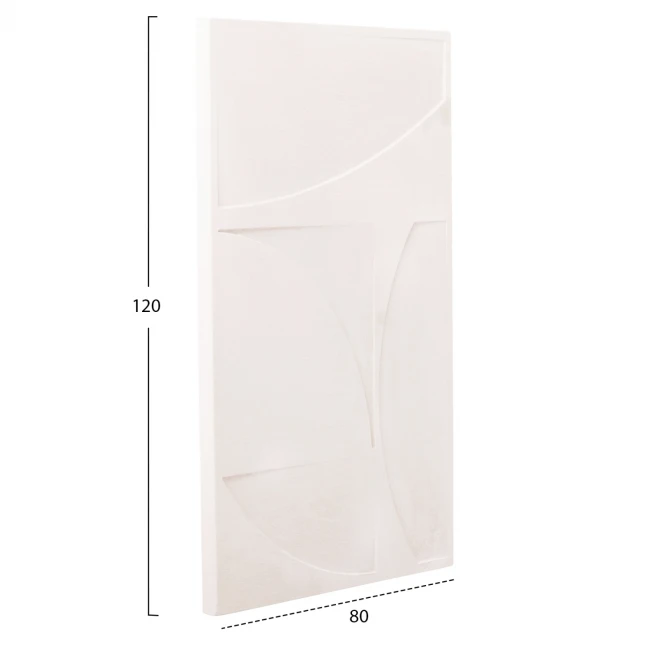 ΠΙΝΑΚΑΣ ΣΕΙΡΑ SANTORINI HM4506 MDF ΣΕ ΥΠΟΛΕΥΚΟ ΧΡΩΜΑ 80x4(πάχος)x120Υεκ.