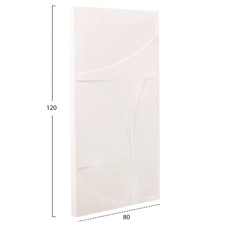 ΠΙΝΑΚΑΣ ΣΕΙΡΑ SANTORINI HM4506 MDF ΣΕ ΥΠΟΛΕΥΚΟ ΧΡΩΜΑ 80x4(πάχος)x120Υεκ.