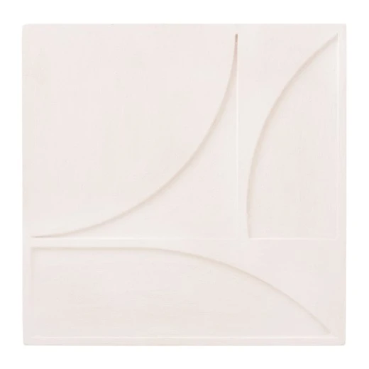ΠΙΝΑΚΑΣ ΤΕΤΡΑΓΩΝΟΣ ΣΕΙΡΑ SANTORINI HM4508 MDF ΣΕ ΥΠΟΛΕΥΚΟ ΧΡΩΜΑ 80x4(πάχος)x80Υεκ.