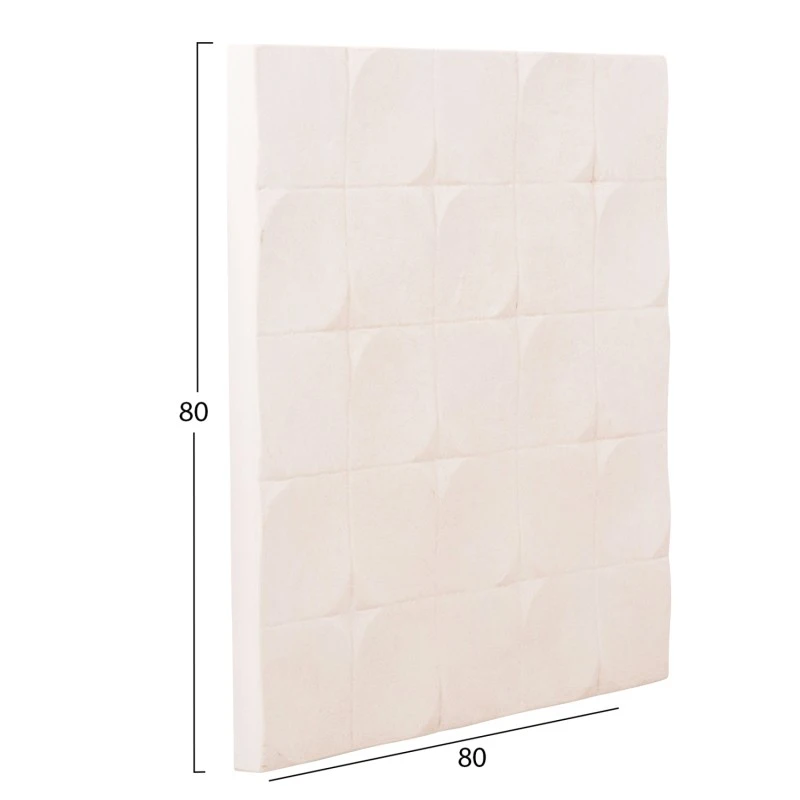 ΠΙΝΑΚΑΣ ΤΕΤΡΑΓΩΝΟΣ ΣΕΙΡΑ SANTORINI HM4516 MDF ΣΕ ΥΠΟΛΕΥΚΟ ΧΡΩΜΑ 80x4,5(πάχος)x80Υεκ.