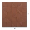 ΠΙΝΑΚΑΣ ΤΕΤΡΑΓΩΝΟΣ ΣΕΙΡΑ SANTORINI HM4524 MDF ΣΕ ΚΑΦΕ ΧΡΩΜΑ 80x5(πάχος)x80Υεκ.