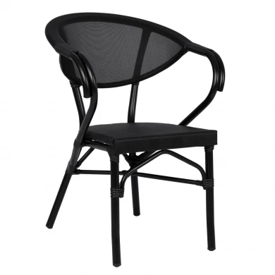 ΠΟΛΥΘΡΟΝΑ ΑΛΟΥΜΙΝΙΟΥ CLAY BAMBOO LOOK ΜΑΥΡΗ ΜΕ TEXTLINE HM5025.02 59x60x82 cm