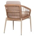 ΠΟΛΥΘΡΟΝΑ ΑΛΟΥΜΙΝΙΟΥ GALDIN HM6272.03 ΚΑΠΟΥΤΣΙΝΟ-P.E.RATTAN-ΜΠΕΖ ΥΦΑΣΜΑ 65x60x76Υεκ