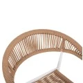 ΠΟΛΥΘΡΟΝΑ ΑΛΟΥΜΙΝΙΟΥ ΛΕΥΚΗ PΕ RATTAN ΜΠΕΖ HM5854.01 55.5x58.5x78 εκ.