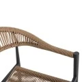 ΠΟΛΥΘΡΟΝΑ ΑΛΟΥΜΙΝΙΟΥ HM5854.02 ΑΝΘΡΑΚΙ PΕ RATTAN ΜΠΕΖ 55.5x58.5x78 εκ.