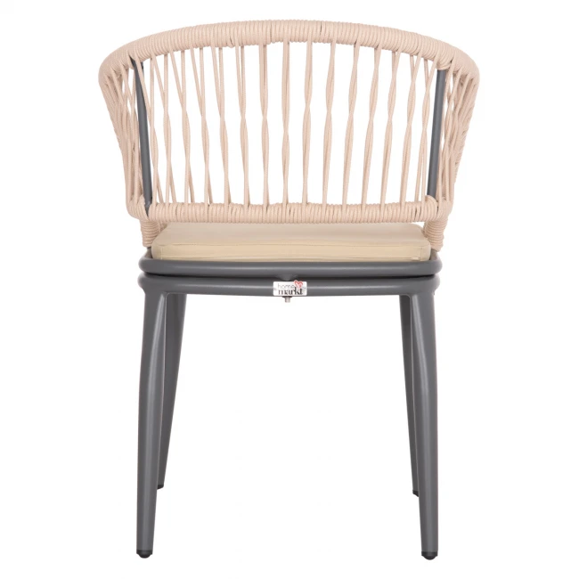 ΠΟΛΥΘΡΟΝΑ ΑΛΟΥΜΙΝΙΟΥ MAGNET HM6287.01 ΣΚΟΥΡΟ ΓΚΡΙ ΜΕ ΚΡΕΜ P.E.ΣΧΟΙΝΙ 59x61x81.5Υεκ