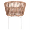 ΠΟΛΥΘΡΟΝΑ ΑΛΟΥΜΙΝΙΟΥ ORIN HM6265.02 ΛΕΥΚΗ-P.E.RATTAN ΦΥΣΙΚΟ-ΜΠΕΖ ΜΑΞΙΛΑΡΙΑ 58x61x75Υ