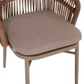ΠΟΛΥΘΡΟΝΑ ΑΛΟΥΜΙΝΙΟΥ ORIN HM6265.03 ΚΑΠΟΥΤΣΙΝΟ- P.E.RATTAN ΣΕ ΦΥΣΙΚΟ 58x61x75Υεκ.