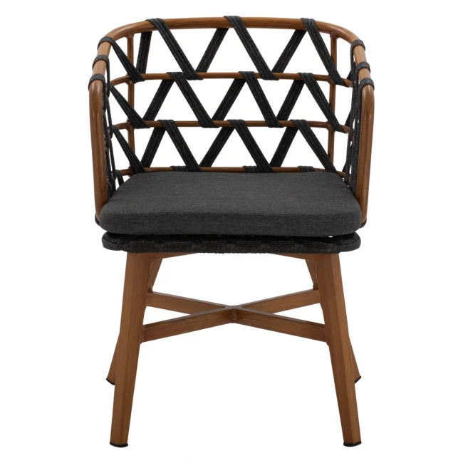 ΠΟΛΥΘΡΟΝΑ ΑΛΟΥΜΙΝΙΟΥ RICKO HM5782.11 ΚΑΦΕ ΣΚΕΛΕΤΟΣ-ΓΚΡΙ ΚΟΡΔΟΝΙ 57x61x79Υ εκ.