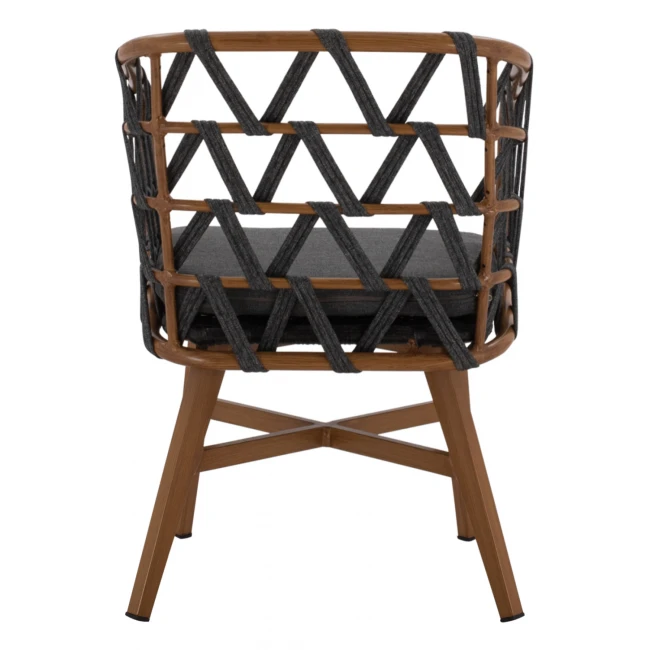 ΠΟΛΥΘΡΟΝΑ ΑΛΟΥΜΙΝΙΟΥ RICKO HM5782.11 ΚΑΦΕ ΣΚΕΛΕΤΟΣ-ΓΚΡΙ ΚΟΡΔΟΝΙ 57x61x79Υ εκ.