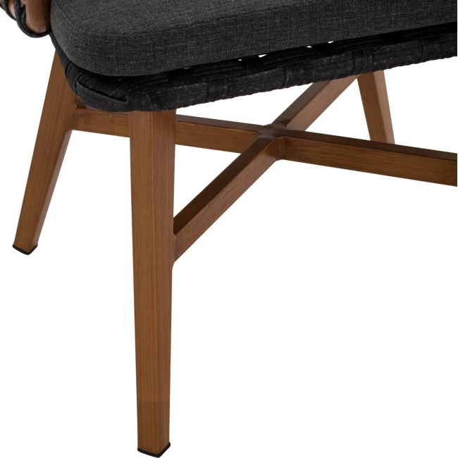 ΠΟΛΥΘΡΟΝΑ ΑΛΟΥΜΙΝΙΟΥ RICKO HM5782.11 ΚΑΦΕ ΣΚΕΛΕΤΟΣ-ΓΚΡΙ ΚΟΡΔΟΝΙ 57x61x79Υ εκ.