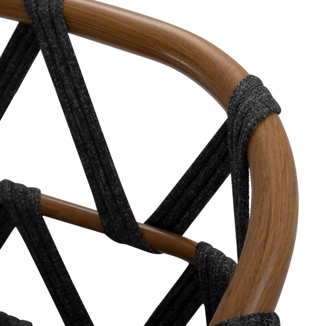 ΠΟΛΥΘΡΟΝΑ ΑΛΟΥΜΙΝΙΟΥ RICKO HM5782.11 ΚΑΦΕ ΣΚΕΛΕΤΟΣ-ΓΚΡΙ ΚΟΡΔΟΝΙ 57x61x79Υ εκ.