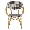 ΠΟΛΥΘΡΟΝΑ BAMBOO LOOK HM5861.01 ΜΑΥΡΟ-ΛΕΥΚΟ 57x55x82 εκ.