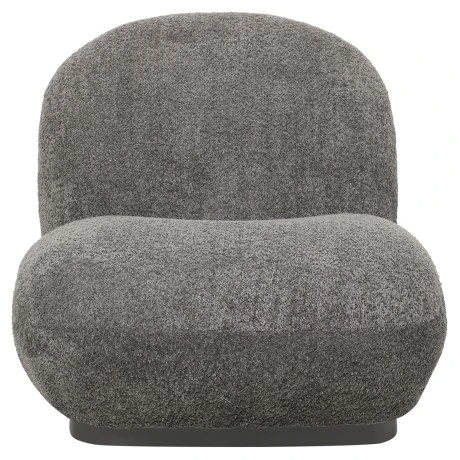 ΠΟΛΥΘΡΟΝΑ BEANY HM9591.01 ΓΚΡΙ ΜΠΟΥΚΛΕ ΥΦΑΣΜΑ 85x82x77Υ εκ.