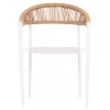 ΠΟΛΥΘΡΟΝΑ BERG HM6284.01 ΑΛΟΥΜΙΝΙΟ & TEXTILENE ΛΕΥΚΟ--P.E.TWISTED RATTAN 55x56x79Υεκ