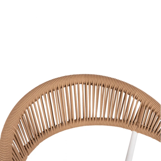 ΠΟΛΥΘΡΟΝΑ BERG HM6284.01 ΑΛΟΥΜΙΝΙΟ & TEXTILENE ΛΕΥΚΟ--P.E.TWISTED RATTAN 55x56x79Υεκ