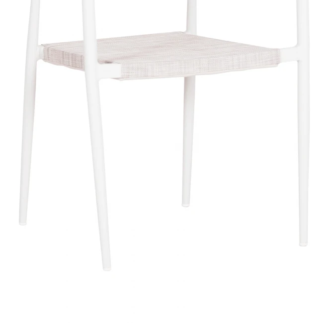 ΠΟΛΥΘΡΟΝΑ BERG HM6284.01 ΑΛΟΥΜΙΝΙΟ & TEXTILENE ΛΕΥΚΟ--P.E.TWISTED RATTAN 55x56x79Υεκ