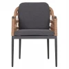 ΠΟΛΥΘΡΟΝΑ BOXER HM6556.01 ΑΛΟΥΜΙΝΙΟ & OLEFIN ΓΚΡΙ-TWIST WICKER 58x60x80Yεκ