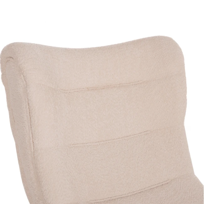 ΠΟΛΥΘΡΟΝΑ BRYM HM9605.06 ΕΚΡΟΥ ΜΠΟΥΚΛΕ ΥΦΑΣΜΑ-ΜΑΥΡΑ ΞΥΛΙΝΑ ΠΟΔΙΑ 97x80x100Υ εκ.