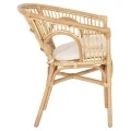 ΠΟΛΥΘΡΟΝΑ DAMPAR HM9929.04 RATTAN ΣΕ ΦΥΣΙΚΟ-ΛΕΥΚΟ ΜΑΞΙΛΑΡΙ 59x61x80Υεκ.