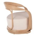 ΠΟΛΥΘΡΟΝΑ DUCHESS ΑΠΟ RATTAN ΦΥΣΙΚΟ ΜΕ ΜΑΞΙΛΑΡΙ HM9478 81x59x70Y εκ.