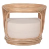 ΠΟΛΥΘΡΟΝΑ DUCHESS ΑΠΟ RATTAN ΦΥΣΙΚΟ-ΕΚΡΟΥ ΜΑΞΙΛΑΡΙ HM9478 81x59x70Y εκ.