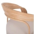 ΠΟΛΥΘΡΟΝΑ DUCHESS ΑΠΟ RATTAN ΦΥΣΙΚΟ ΜΕ ΜΑΞΙΛΑΡΙ HM9478 81x59x70Y εκ.