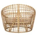 ΠΟΛΥΘΡΟΝΑ ENTO HM9814 RATTAN ΣΕ ΦΥΣΙΚΟ-ΛΕΥΚΟ ΜΑΞΙΛΑΡΙ 106x94x82Yεκ.