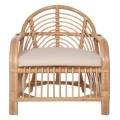 ΠΟΛΥΘΡΟΝΑ FEMUR HM9837 RATTAN ΣΕ ΦΥΣΙΚΟ- ΛΕΥΚΟ ΜΑΞΙΛΑΡΙ 72x66x75Υεκ.