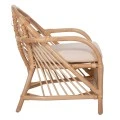 ΠΟΛΥΘΡΟΝΑ FEMUR HM9837 RATTAN ΣΕ ΦΥΣΙΚΟ- ΛΕΥΚΟ ΜΑΞΙΛΑΡΙ 72x66x75Υεκ.