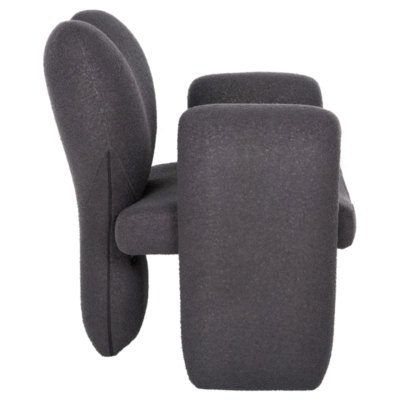 ΠΟΛΥΘΡΟΝΑ HARTT HM9777.01 ΓΚΡΙ TEDDY ΥΦΑΣΜΑ 84x74x87Yεκ.